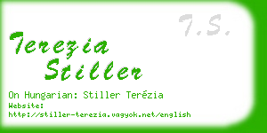 terezia stiller business card